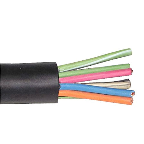 16/6 SOOW Portable Electrical Cable 600V Black 150 Ft Heavy Duty Wire For Construction And Industrial Use, Flexible Outdoor Rated 8 Ampacity With 0.030 Inch Insulation, cut end