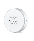 Smart Vibration And Tilt Alarm Sensor Delivers Real Time Alerts To Your Phone Home Assistant And Zigbee2MQTT Compatible Ultra Sensitive Motion Sensing For Instant Security Monitoring. White round plastic vibration and tilt sensor