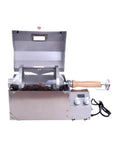 Game Changer Portable Coffee Roaster With Pinpoint Temperature Control And Adjustable Rotation Speed Compact Travel Machine showcasing open roasting chamber and digital controls.