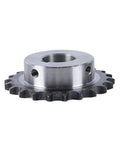Heavy Duty Industrial Drive Sprocket Wheel Made From Tough Steel Chain Gear With Smooth Bore Sizes Ranging 10 To 40mm showing a sturdy steel sprocket with 12mm bore.