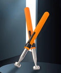 Telescoping magnetic pickup tool with orange non-slip grip and dual magnet tips, 28-inch extendable, 8 lb pull