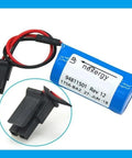 15 Pack 3V 1800mAh Non Rechargeable PLC Battery 1756 BA2 for CNC Systems with close-up of connector