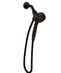 Magnetix Six-Function Detachable Handheld Showerhead With Magnetic Docking System In Mediterranean Bronze Finish 3.5 Inch Face