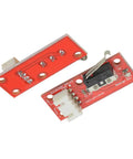 10 Pack Mechanical Endstop Switch With 22AWG Cable For 3D Printers showing red circuit boards and white connectors.