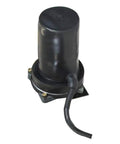 Replacement Motor For High Speed Electric Stabilizer Jacks On 5th Wheel And Travel Trailer Systems With Cover Boot Included And Power Wiring Harness Blunt Cut Wires Replaces High Speed Stabilizers In RV Jacks 352338 shown with cover boot