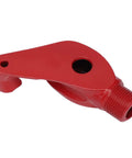 Rock Solid High Hardness Carbon Steel Manual Pipe Bender red metal handle with threaded end for precise pipe bending.