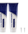 Mega All In One Drywall Repair Kit 500g Spackle Paste With Scrapers And Sandpaper Quick Dry Patch For Cracks Nail Holes And Peeling Walls White Finish with 2x 250g tubes.