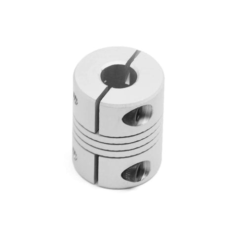 2-pack aluminum shaft couplings, 5-8 mm, 25 mm length, 20 mm diameter for stepper motors