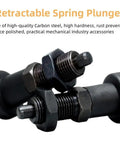 Tough As Nails Carbon Steel Retractable Spring Plunger Ball Nose Push Fit Handle M20 Thread indexing tool for precise alignment.