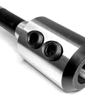 R8 end mill holder, 1-inch bore, metal body with two set screws