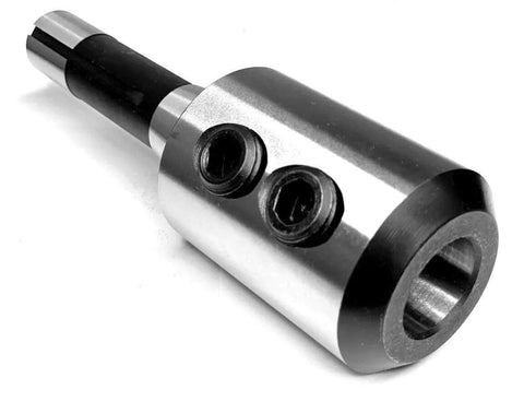 R8 end mill holder, 1-inch bore, metal body with two set screws
