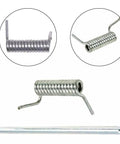 Two Pack Hinge Pins And Torsion Springs Combo For Lawn Care Gear Replacement, Includes 2x 732-1014C Torsion Springs And 2x 747-0710A Hinge Pins