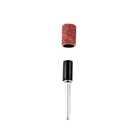 320 Grit Sanding Bands Set With 100 Pieces And Two One Quarter Inch Mandrels For Rotary Tool Drum Sander Kit, 8Mm Diameter Circles
