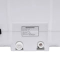 Detailed view of the back panel of the Pretty Sweet Compact Countertop Dishwasher Featuring 1200W Power Plus Twelve 360 Degree Spin Jets.