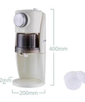Game Changer Countertop Ice Maker Machine Delivers Fast Crushed Ice In Just 2 Seconds, 400mm tall, white metal design.