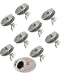 Heavy Duty M6 Carbon Steel Bird Cage Screws Bulkhead Fitting Kit with eight retaining nuts and washers for DIY builds.