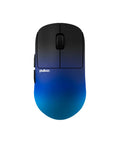 Top view of Lock In With This CrazyLight Wireless Gaming Mouse Featherlight 37 Gram Mini Shape blue gradient design.