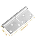 Heavy Duty 5 Inch Flag Hinges Pair Detachable Weld On Iron Gate Door Hardware With Slip Joint Built Tough Rust Resistant