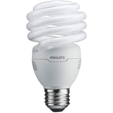 Bright White 6500K 23W Spiral CFL Light Bulbs 100W Equivalent Daylight Deluxe 4 Pack Energy Efficient Eco Friendly Lighting For Home