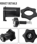 Spool Adapter Hub Kit Replacement For 195216 Damper, black metal parts for Handler 125 Welding Gear, detailed views