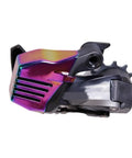 Rear Derailleur Battery Guard With Heat Dissipation Holes For SRAM RED AXS Electronic Shifting in Rainbow Finish, side view