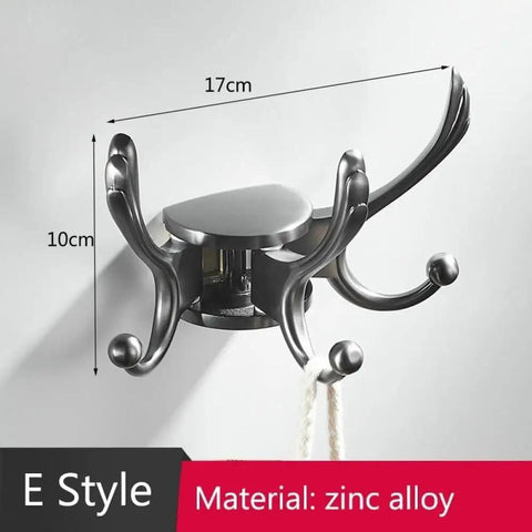 Rock Solid Stainless Steel Robe Hook With A Slick Seamless Finish Wall Mounted Coat Hanger For Bathroom Kitchen And Bedroom, zinc alloy with hooks.
