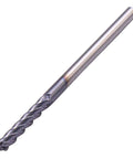 Solid carbide end mill, AlTiN-coated, 4-flute, 1/8 in cutting diameter and 1/8 in shank