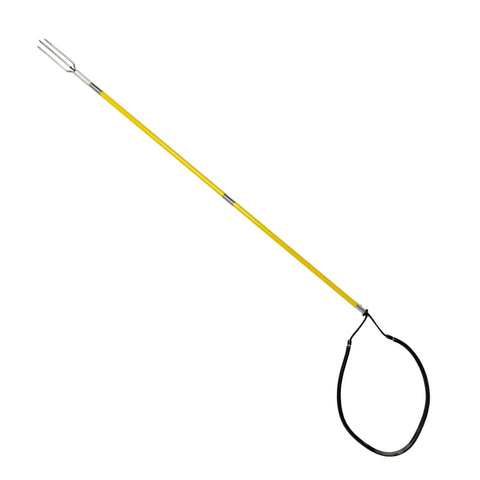 5 Foot Two-Piece Fiberglass Travel Pole Spear With 3 Tip Set Paralyzer Single Barb And Lionfish Tip Grab And Go Black Hawaiian Sling