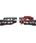 Advanced Premium Heavy Duty Full Cnc Parts Kit Aluminum Alloy Frame For 3D Printer Mods Badass Build showing CNC mount parts in black and red