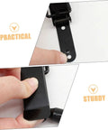 Close-up of Four Pack Toggle Clamp Latch Kit With Medium Spring Loaded Lock Clips For Doors Windows Cabinets And Lids, durable black iron