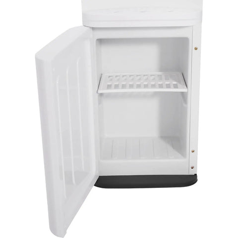 Open storage compartment of Hot And Cold Water Dispenser For 5 Gallon And 3 Gallon Bottles With Three Temperature Settings And Child Safety Lock