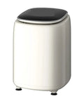 Slick Pocket Sized Portable Washer Dryer Combo Featuring A Heated Gentle Wash Cycle That Gives Delicate Underwear A Fresh Clean, compact design, white and black color, suitable for dorms and road trips.