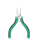 Long nose pliers from the Compact 6 Piece Mini Pliers Set With Comfort Grip And Leather Storage Bag For Tight Spots And On The Go Use