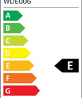 Energy efficiency label with rating E for Motion Sensor Night Lights 4 Pack Wireless Indoor Lighting For Stairways Hallways Kitchens Closets Cabinets And Bedrooms And Kids Rooms With Built In Rechargeable Batteries No Fuss Setup And A 3 In 1 Charging Cable Energy Efficient And Easy To Install.
