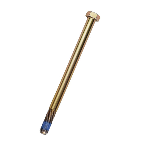 Heavy Duty Replacement Drive Clutch Mounting Bolt Fits Club Car Gas Golf Carts 1982 To Present 5 1/2 Inch Long 3 8 24 Left Hand Thread Matches Fe290 Fe350, brass finished steel, 5 1/2 inches long.