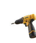 Rugged 12V Cordless Electric Drill Featuring a Long Lasting Lithium Battery and Dual Gear Speeds to Crank Out 30Nm of Torque for Tough DIY Projects and Precision Screwdriving Jobs, side view