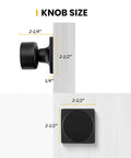 Matte Black Dummy Door Knobs 3 Pack Non Turning Pull Handles For Closet Pantry And French Doors No Function Door Pulls Built To Last Metal Hardware Durable, 2-1/2 in