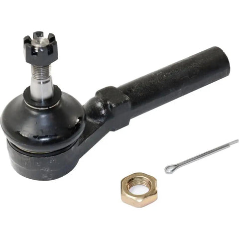 Front Driver And Passenger Side Outer Tie Rod Ends Compatible With Chrysler Dodge Ram Jeep Steering Suspension Heavy Duty Adjustable Replacement Kit with nut and pin.