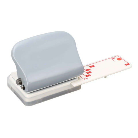 3 Hole Puncher For Loose Leaf Paper Portable Handheld Punch With Metal Build And Positioning Ruler 5 Sheet Capacity