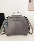 Lightweight Nylon Camping Backpack With Breathable Comfort Large Capacity Grey Build Durable Scratch Resistant Material Smooth Zippers