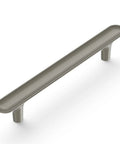 Top Shelf Solid Core Kitchen Cabinet Pulls In Satin Nickel With A Sleek Brushed Finish, 128MM hole center, modern design