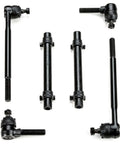Heavy Duty Front Tie Rod End Fits Chevy Bel Air Biscayne Impala 58 To 60 black steel components for precise steering.