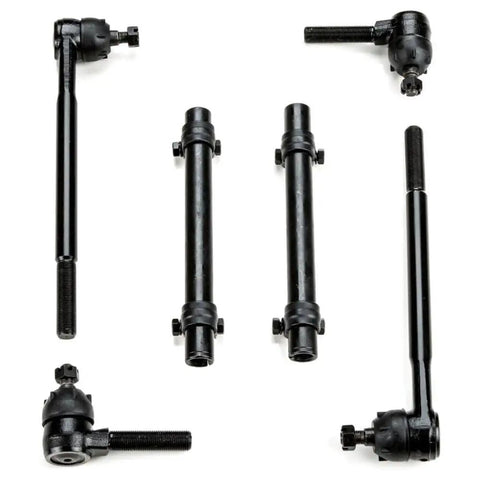 Heavy Duty Front Tie Rod End Fits Chevy Bel Air Biscayne Impala 58 To 60 black steel components for precise steering.