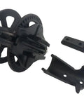 Go To Universal Composite Speargun Reel 50M for Spearfishing fits most spearguns black with sliding stainless steel line guide