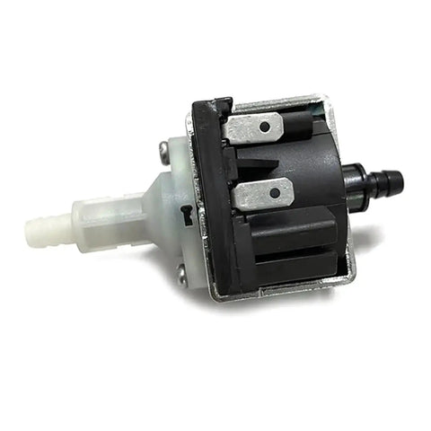 Grab A Legit Electromagnetic Water Pump For Coffee Makers And Steam Stations Featuring Exact Flow Control And 220v Ac Specs To Keep Your Rig Running Flawless With Absolutely Zero Hassle - Close-up of self-priming rotary vane pump.