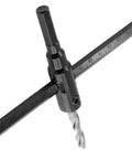 LifCratms adjustable hole saw circle cutter with drill bit, 1-3/16 to 7-7/8 in (30–200 mm), black