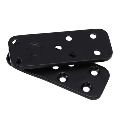 Black steel plates from Concealed Pivot Door Hinge Set 570Lb Load Bearing 360 Degree Silent Rotation.