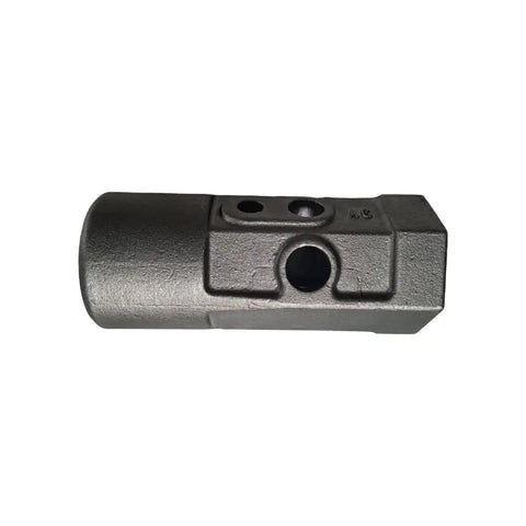 Heavy Duty 2 Inch Female Hex Auger Bit Adapter Repair Hub Replacement Connector For Standard Drill Shaft, gray metal construction.