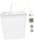 4L Filament Dryer Box For 3D Printer Spools Dehydrator And Storage, shown with digital monitor, fittings, and spool holder accessories.