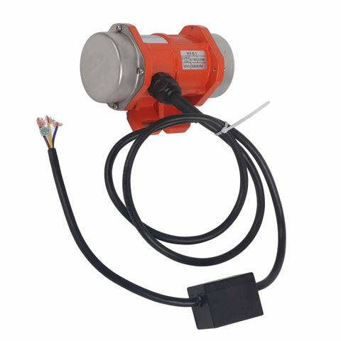 Beefed Up 220V 3600 RPM Industrial Vibration Motor IP66 Rated for Factory Equipment Low Noise and High Efficiency with Durable Bearings and Copper Coils Ideal for Mining Metallurgy Construction Powder Spraying and Processing Machinery, orange motor